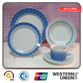 Full Decal Porcelain Dinner Set in Round Shape